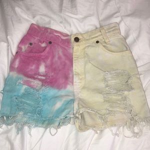 🦋Rainbow Levi’s shorts🦋